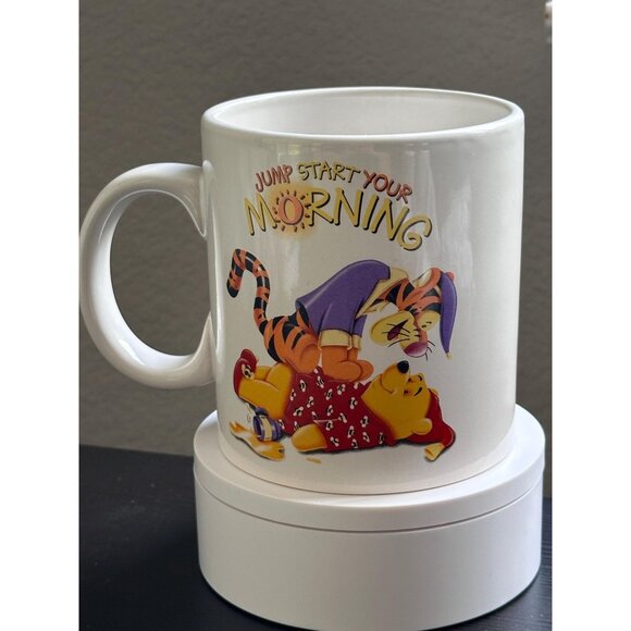 Jump Start Your Morning Disney's Tigger and Pooh 2001 Mug. New! | Vintage Winnie - Picture 1 of 6